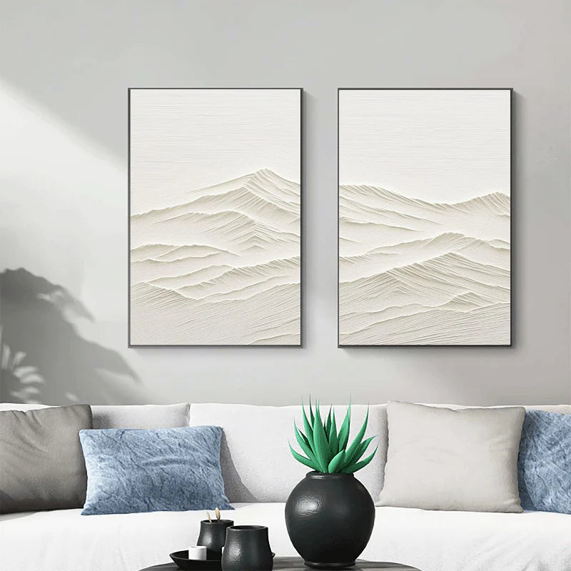 Mountain Textured Wall Art Set of 2 #MS007