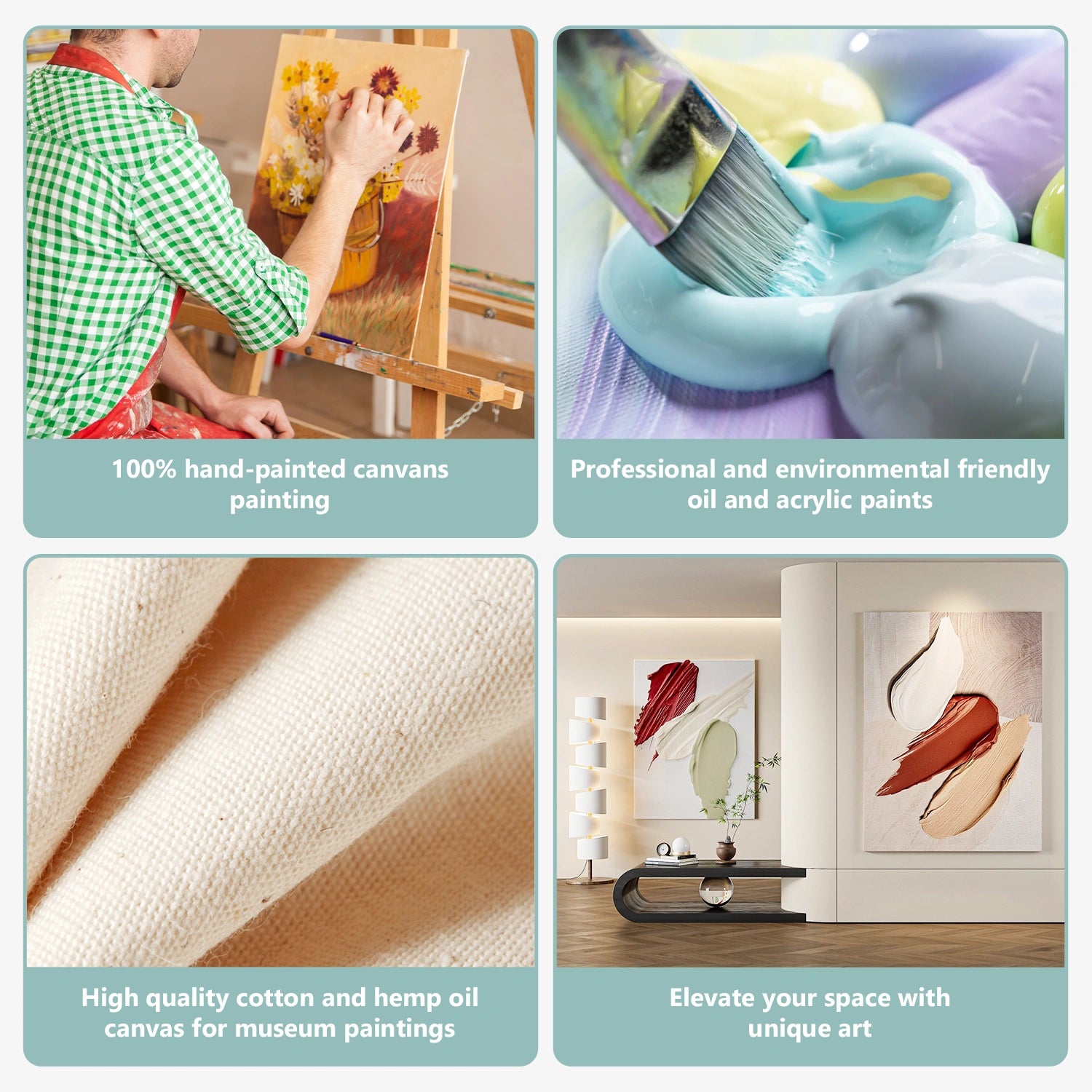 Abstract Textured Wall Art #AT121