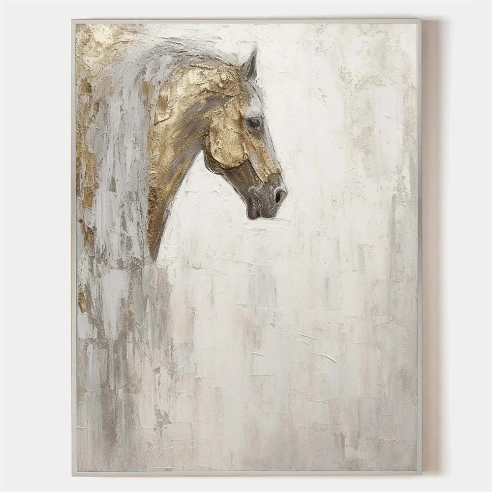 Abstract Horse Animal Textured Wall Art #DL008