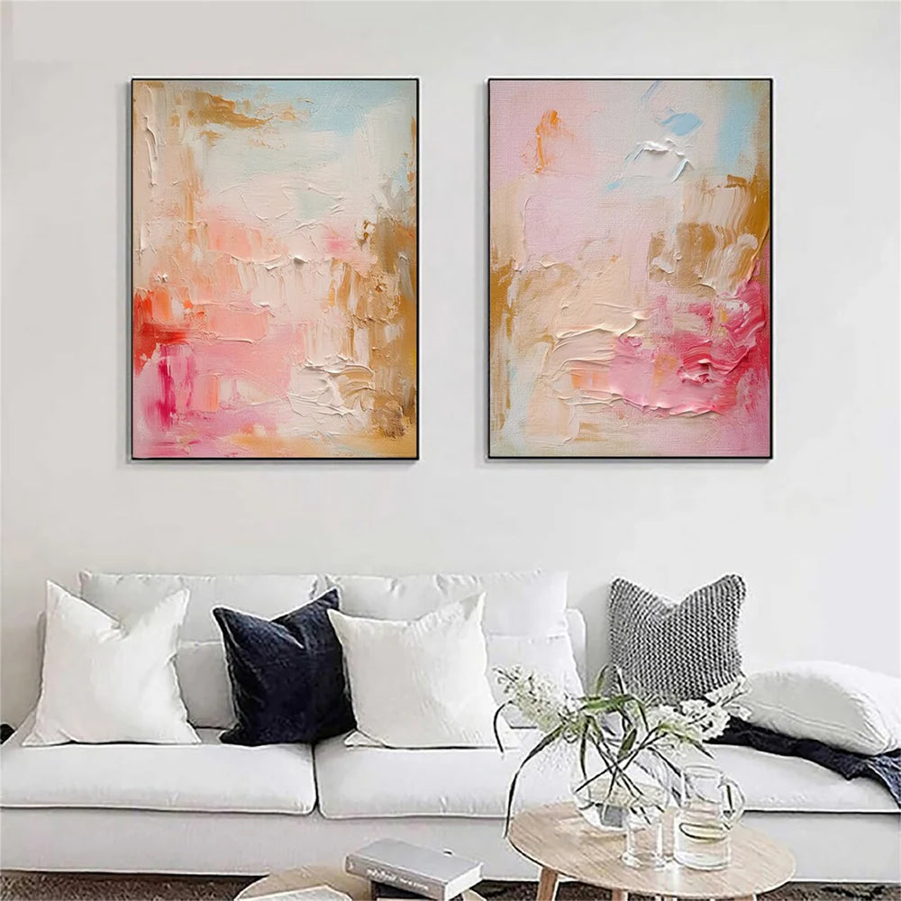Abstract Textured Wall Art Set Of 2 #AT056