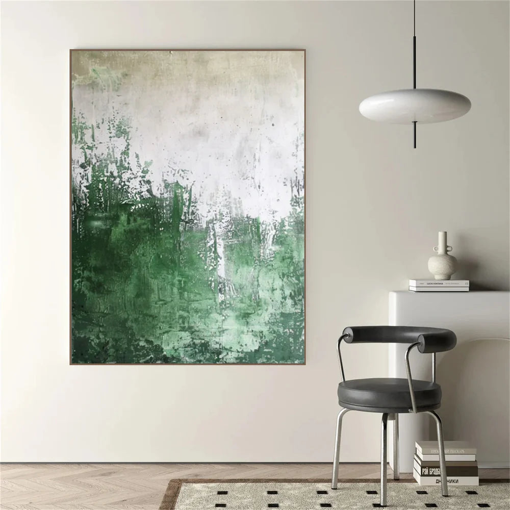 Green Abstract Wall Art #AT101