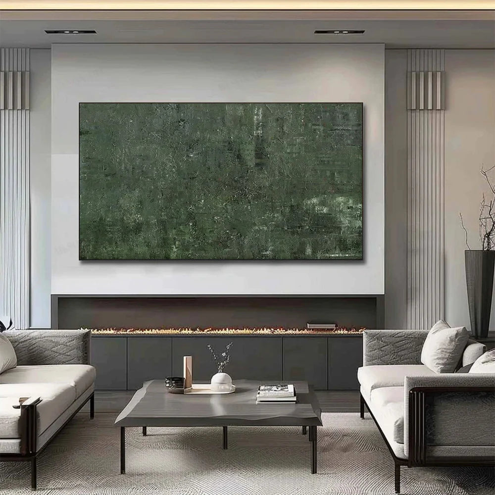 Green Abstract Wall Art #AT068