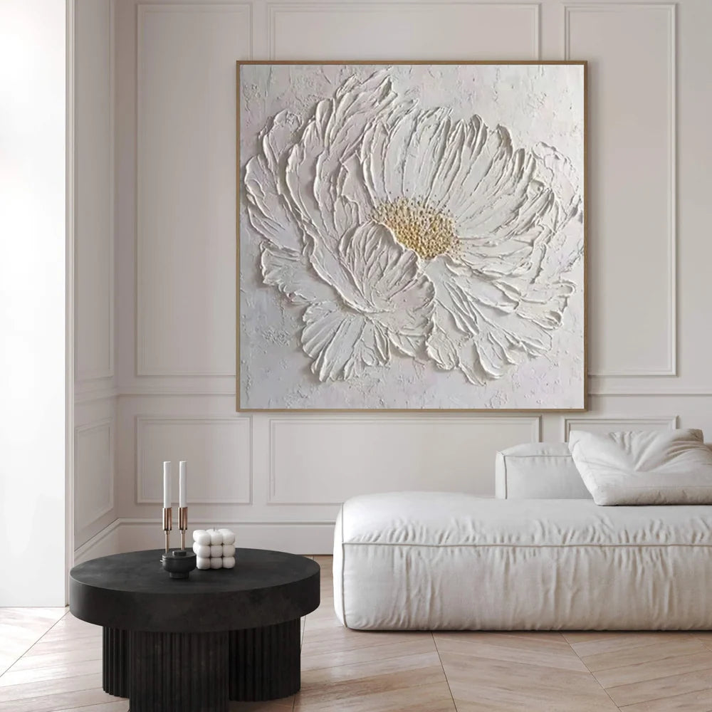 Flower & Tree Textured Abstract Wall Art #SF020