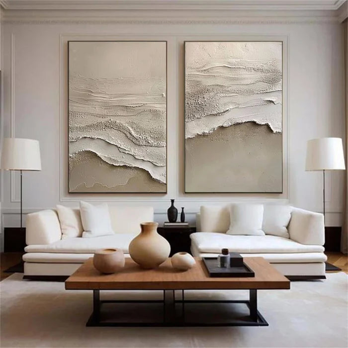 Ocean & Sky Textured Wall Art Set of 2 #MO015