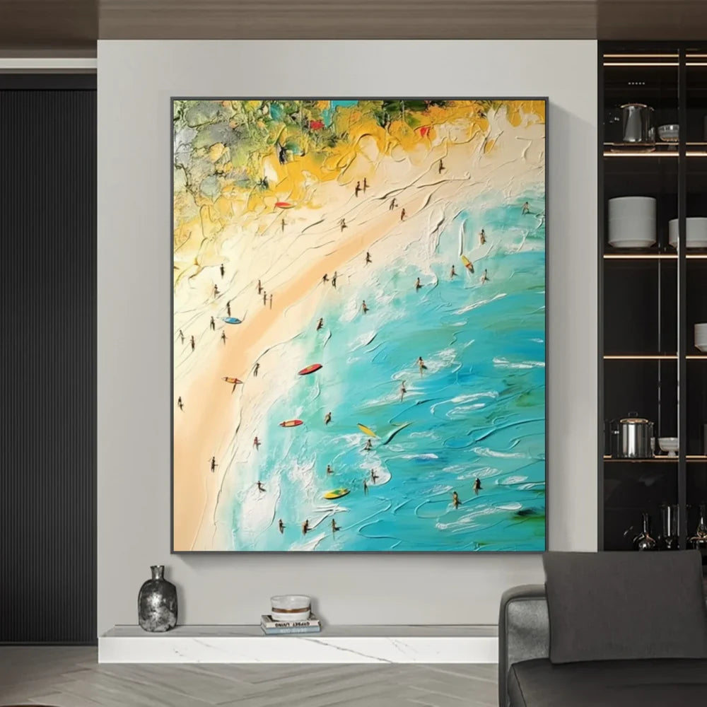 Ocean & Sky Abstract Wall Art #MO019