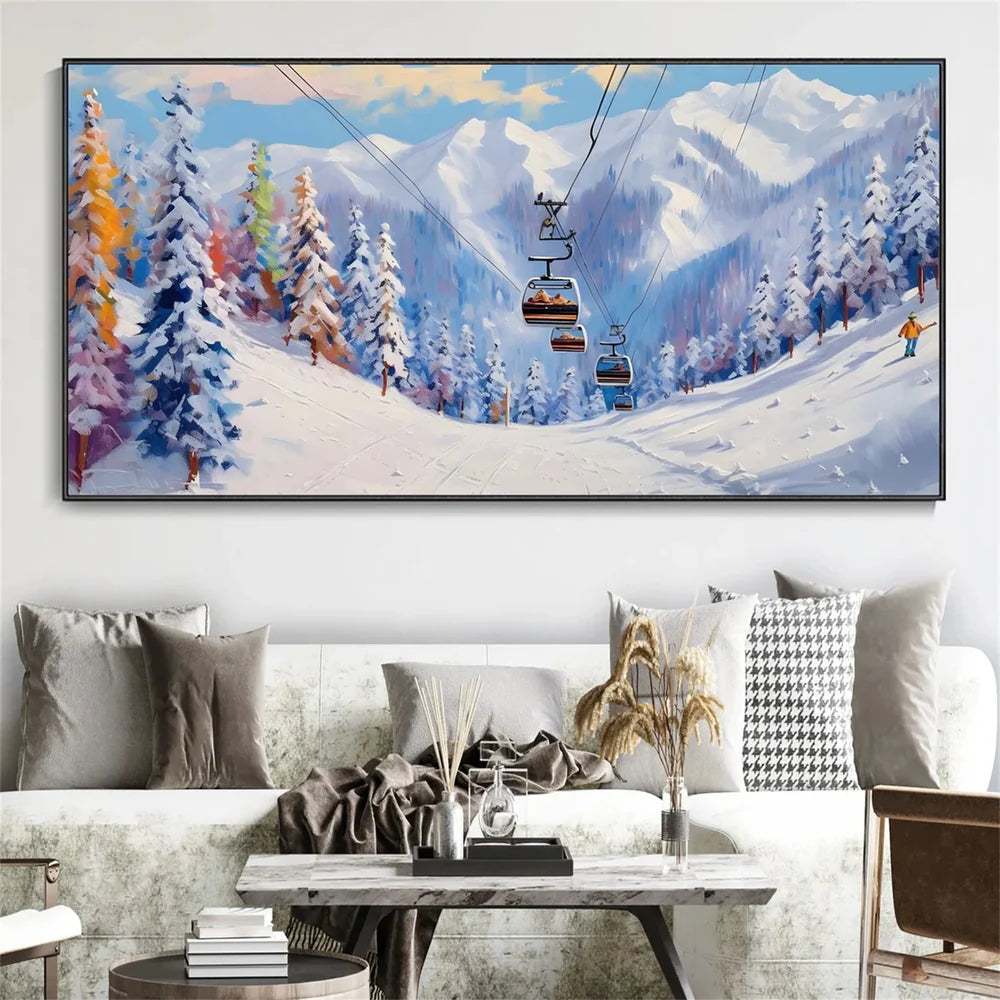 Skiing Sport Art Canvas #PT039