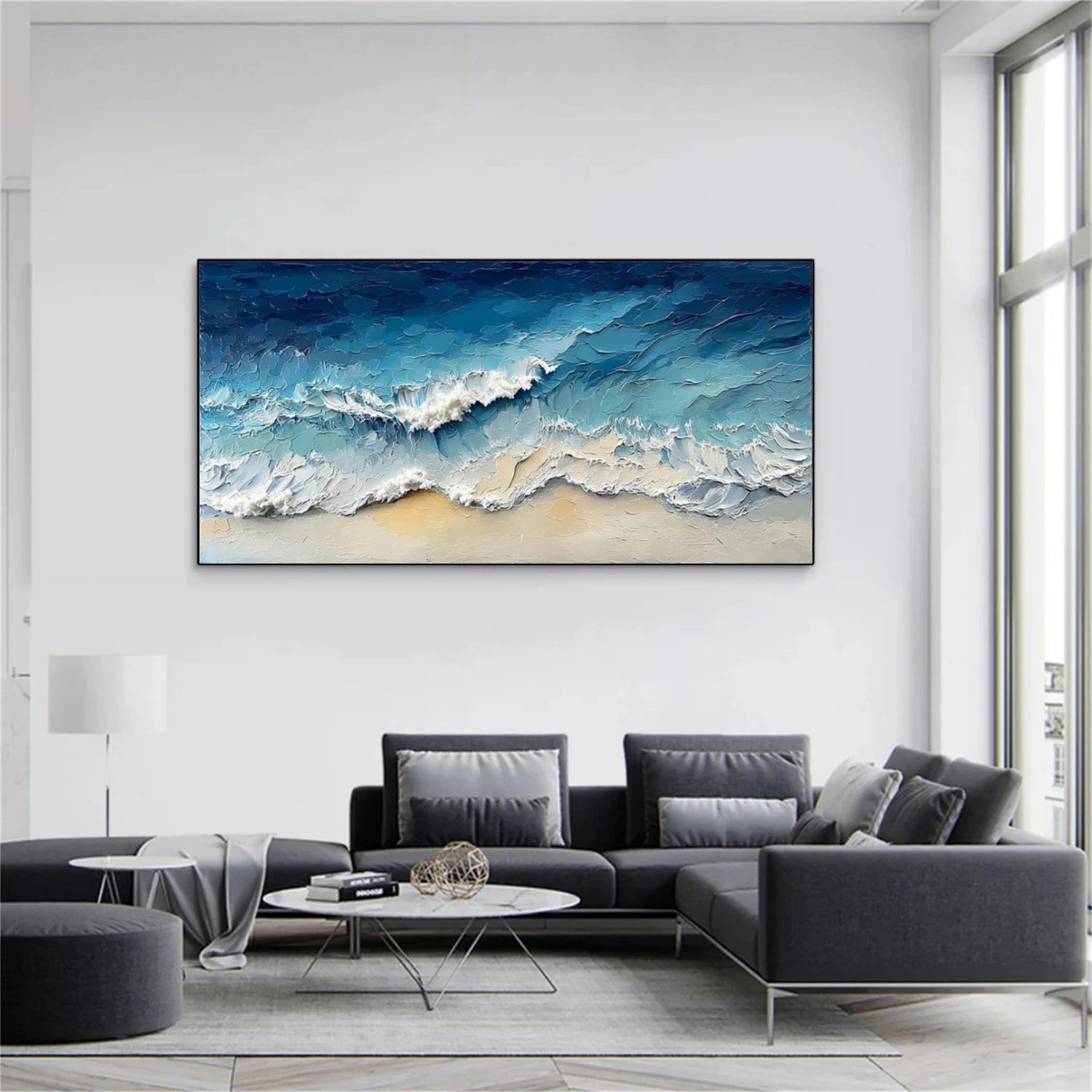 Ocean & Sky Textured Wall Art #MO079