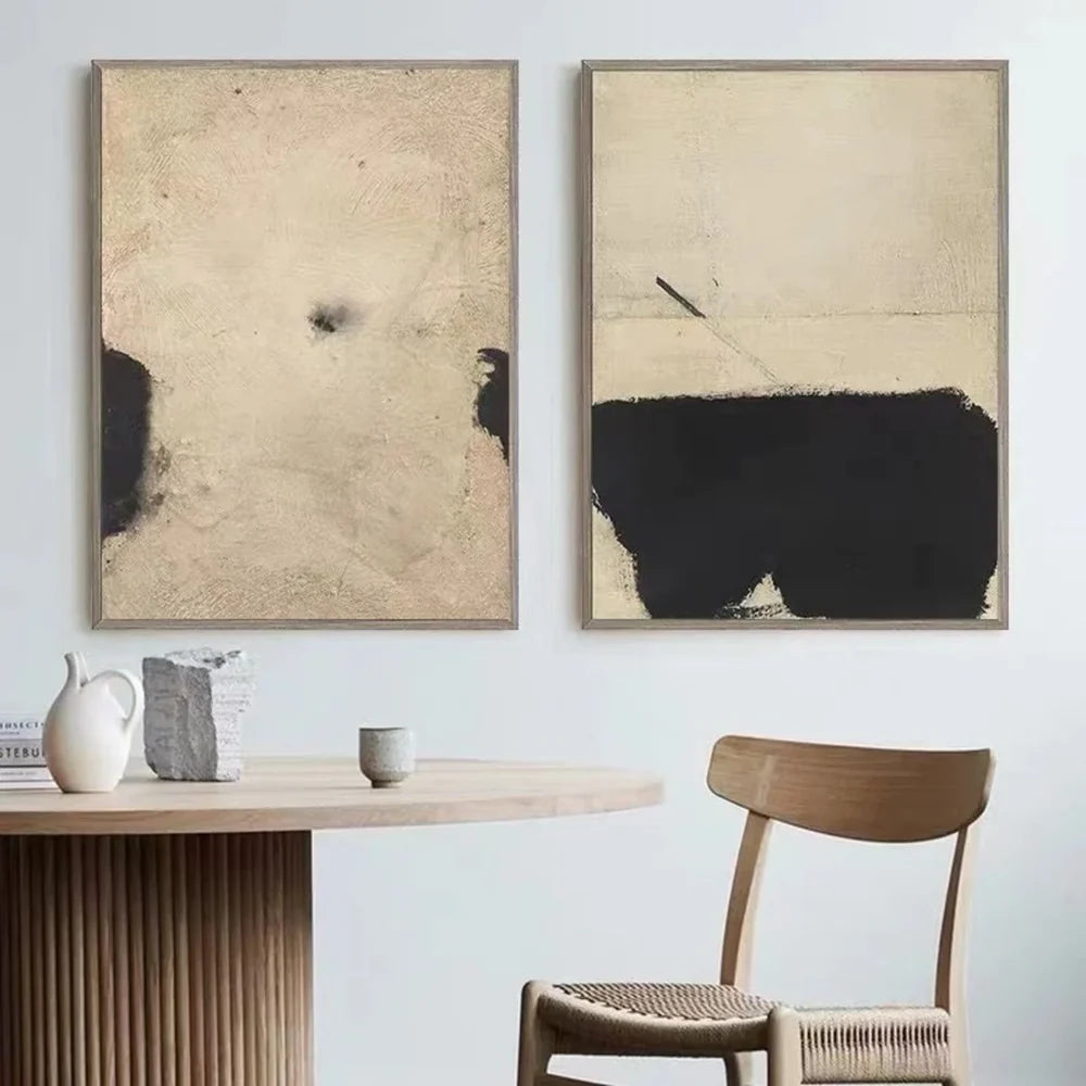 Wabi Sabi Abstract Wall Art Set of 2 #WT053