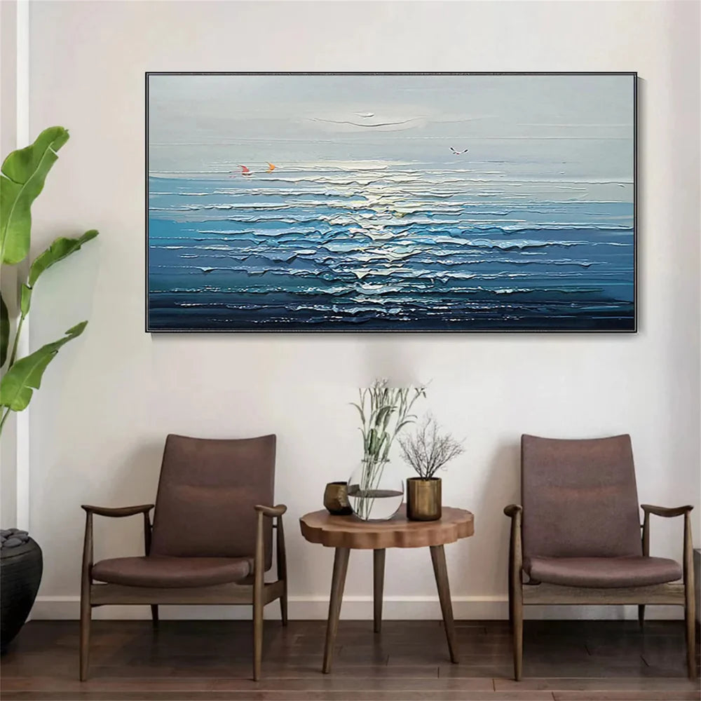 Ocean & Sky Textured Wall Art # MO044