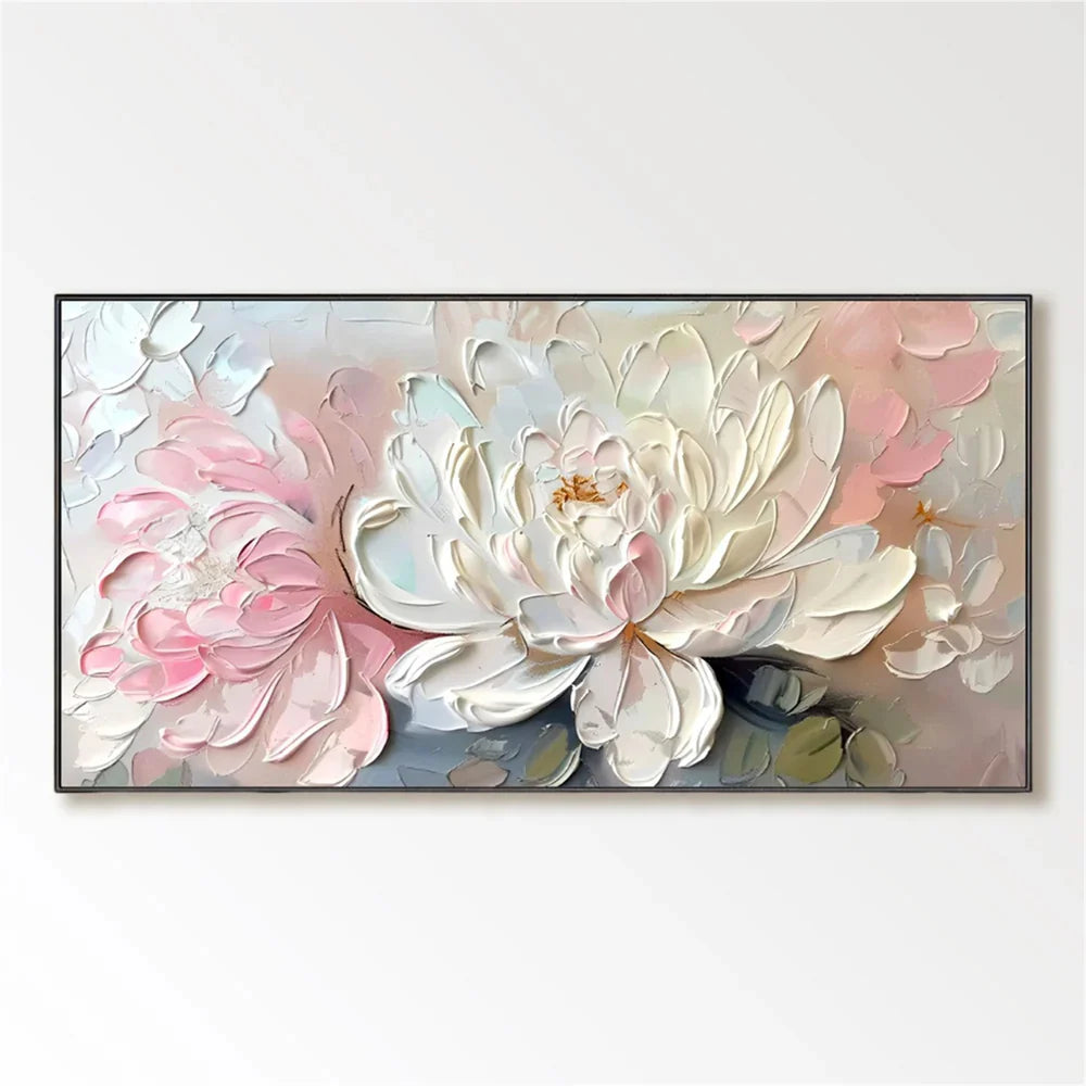 Flower & Tree Textured Abstract Wall Art #SF006