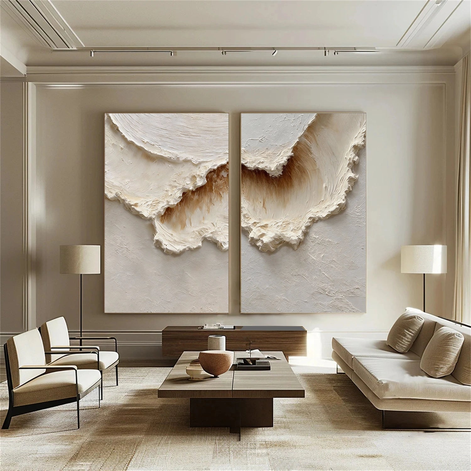 Ocean & Sky Textured Wall Art Set of 2 #MO074