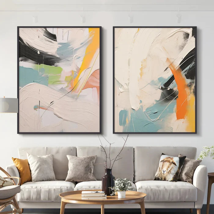 Abstract Wall Art Set of 2 #AT007