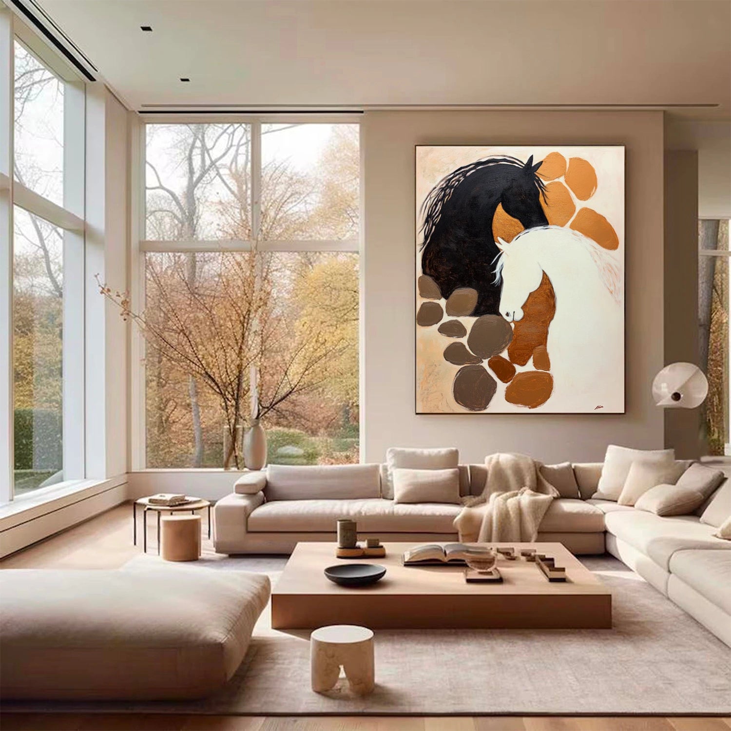 Abstract Horse Animal Wall Art #DL056