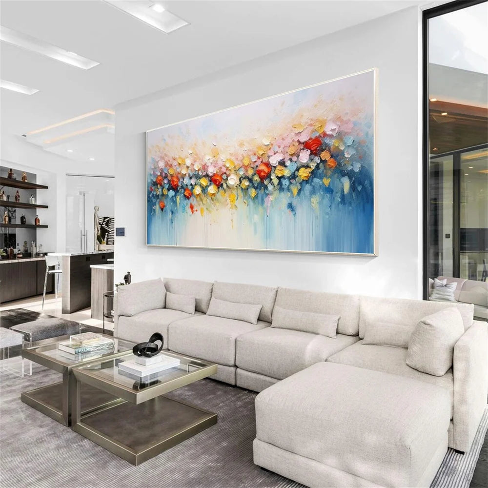 Flower & Tree Textured Abstract Wall Art #SF037