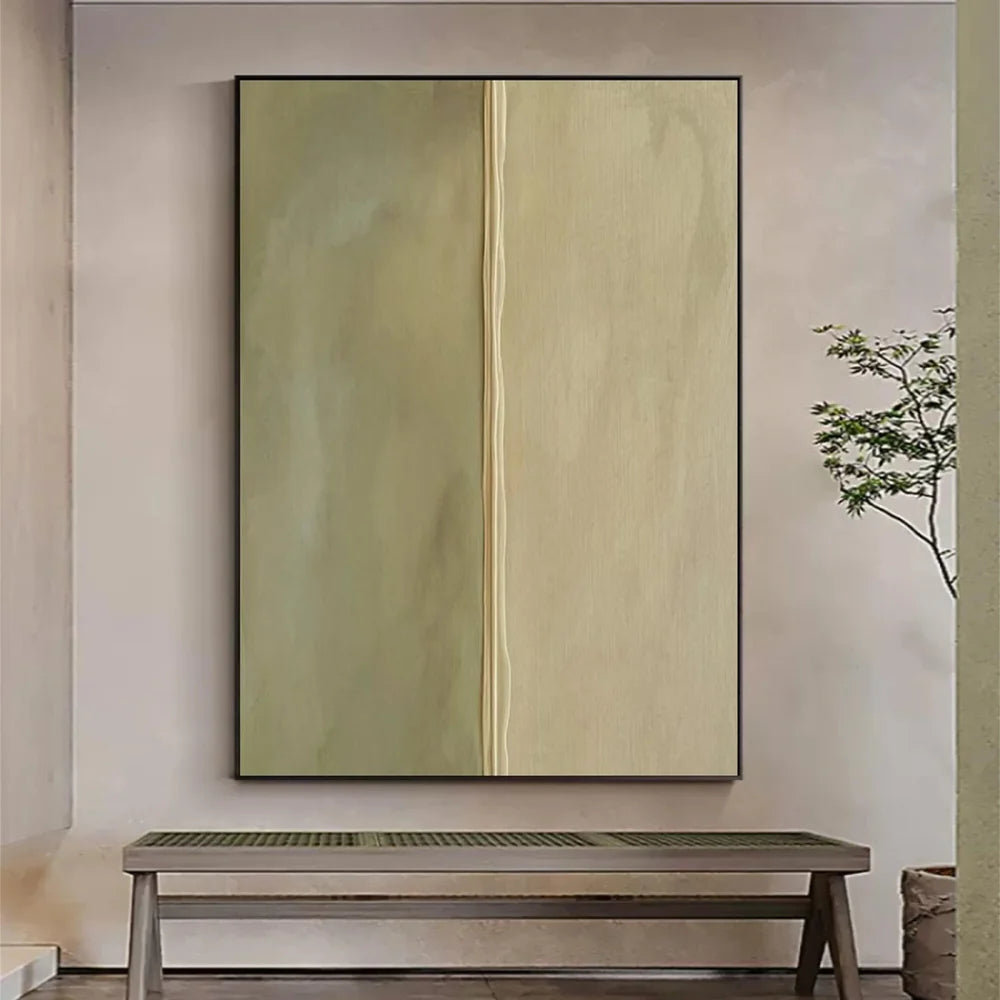 Green Minimalist Textured Wall Art #MT001