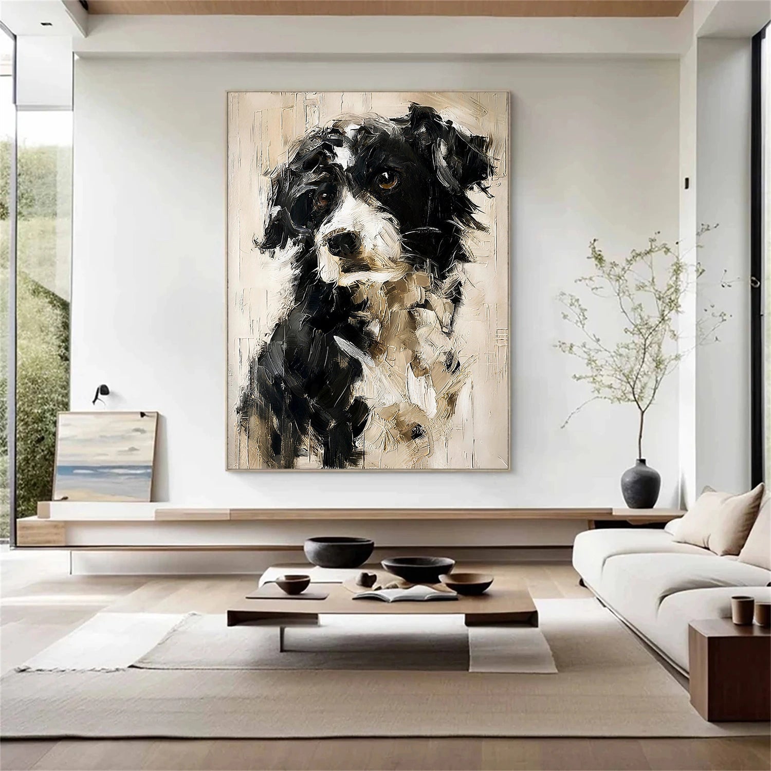 Abstract Dog Animal Wall Art #DL058