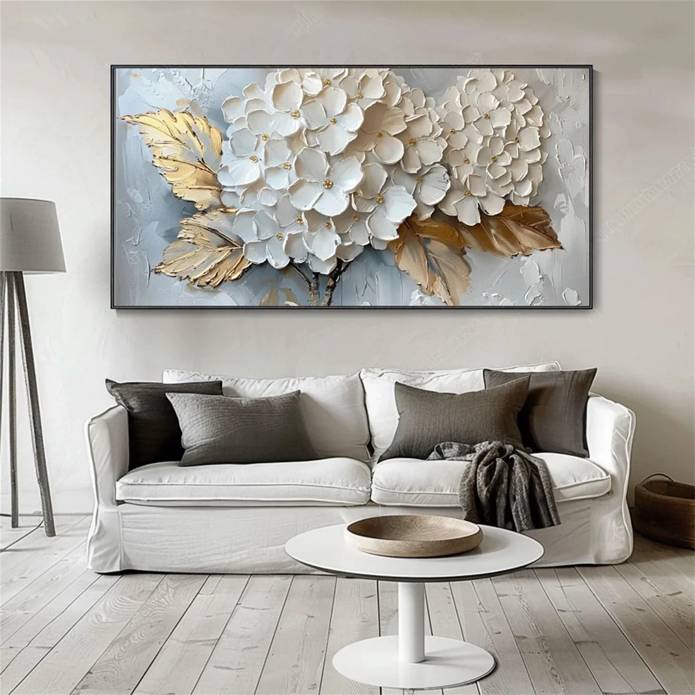Flower & Tree Textured Abstract Wall Art #SF001