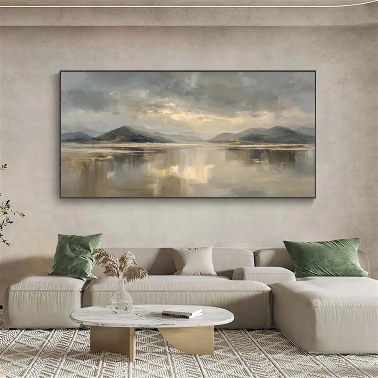Ocean & Sky Abstract Wall Art #MO082