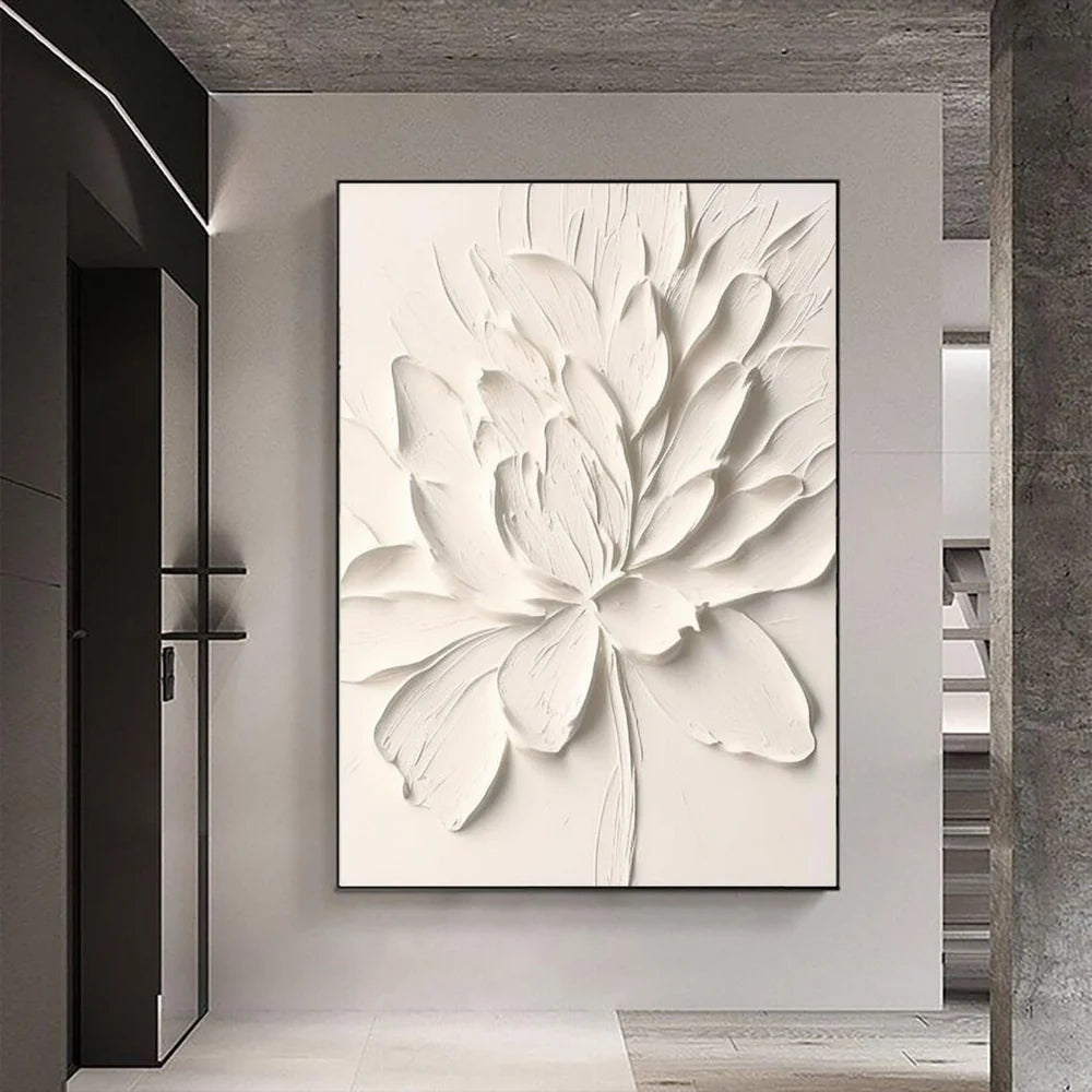 Flower & Tree Textured Abstract Wall Art #SF004