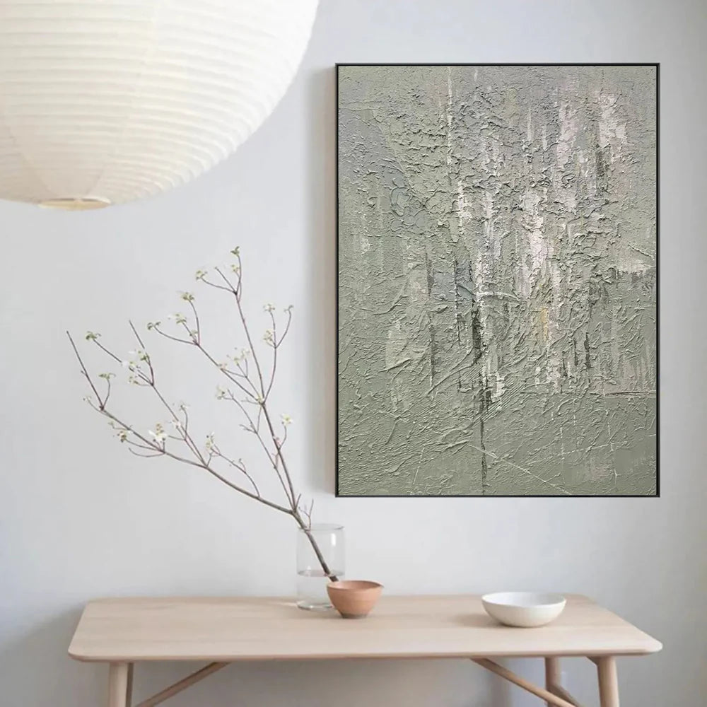 Green Abstract Texture Wall Art #AT065