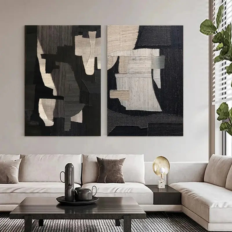 Wabi Sabi Textured Wall Art Set of 2 #WT031