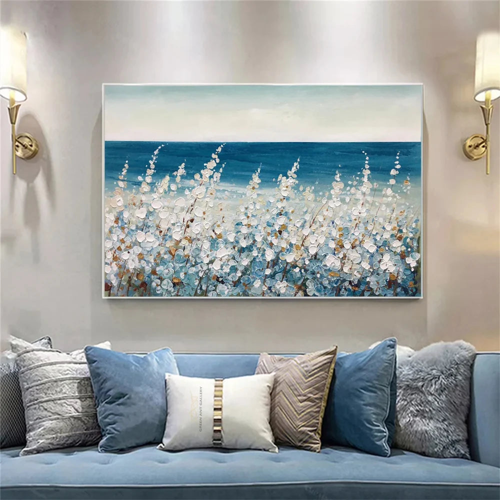 Flower & Tree Textured Abstract Wall Art #SF019