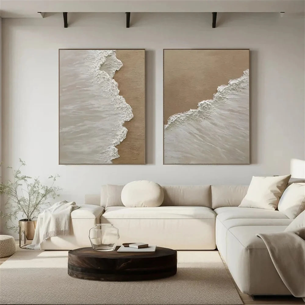 Ocean & Sky Textured Wall Art Set of 2 #MO004