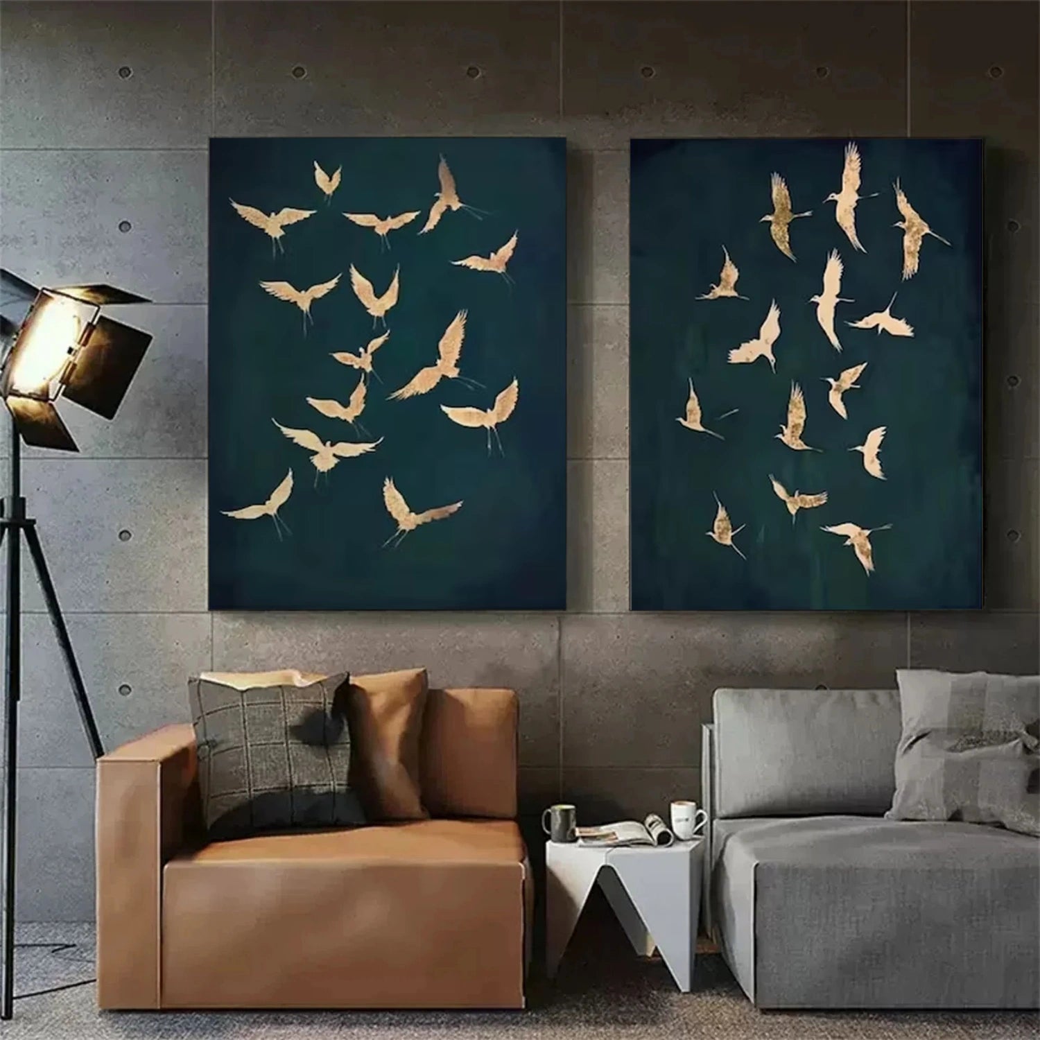 Abstract Bird Animal Wall Art Set of 2 #DL053