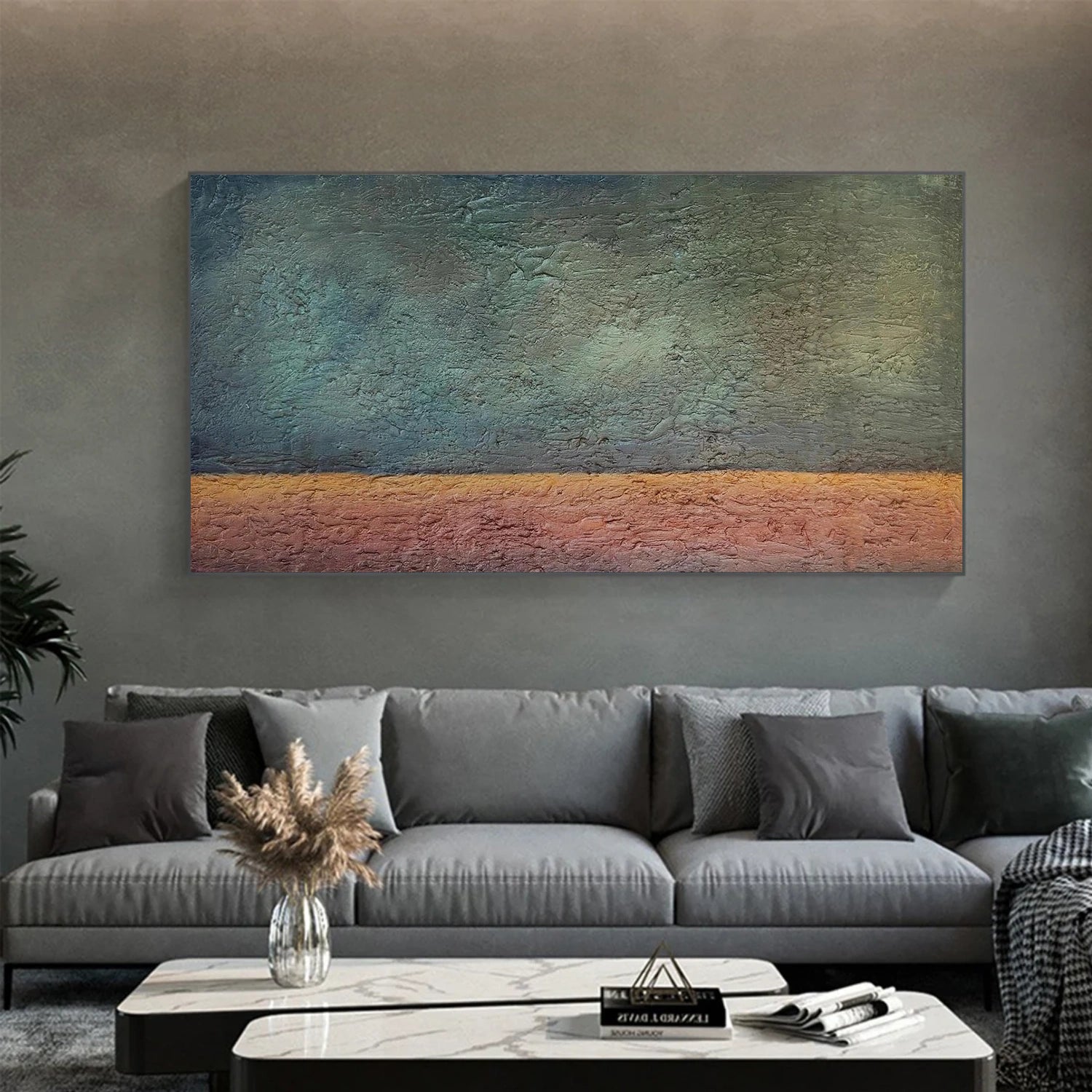 Green and Brown Minimalist Wall Art #MT146