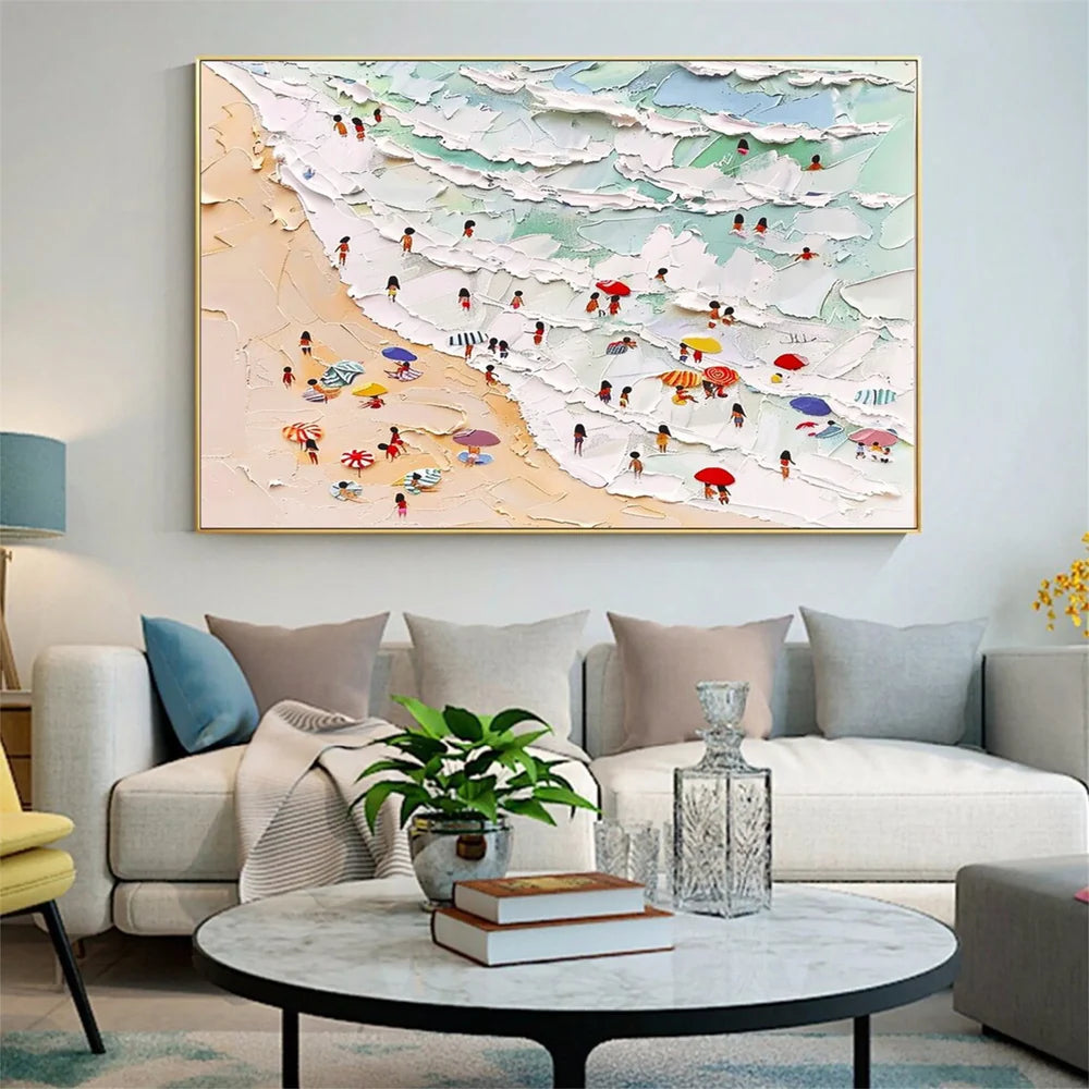 Surfing Sport Art Textured Canvas #PT035