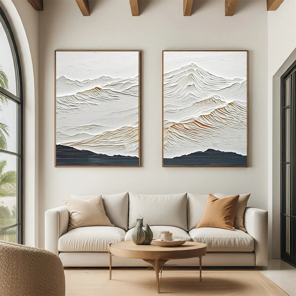 Mountain Textured Wall Art Set of 2 #MS006
