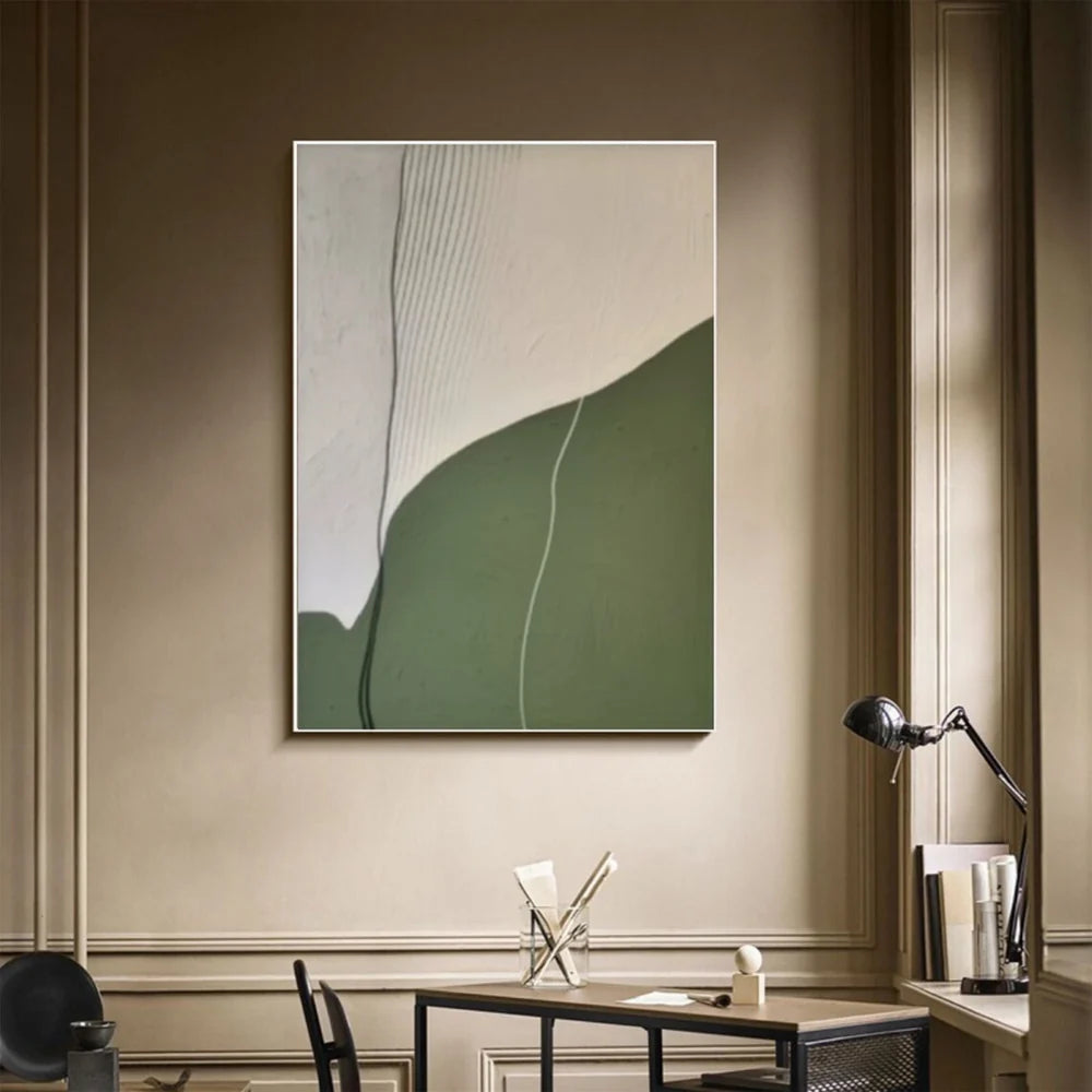 Green Abstract Wall Art #AT099