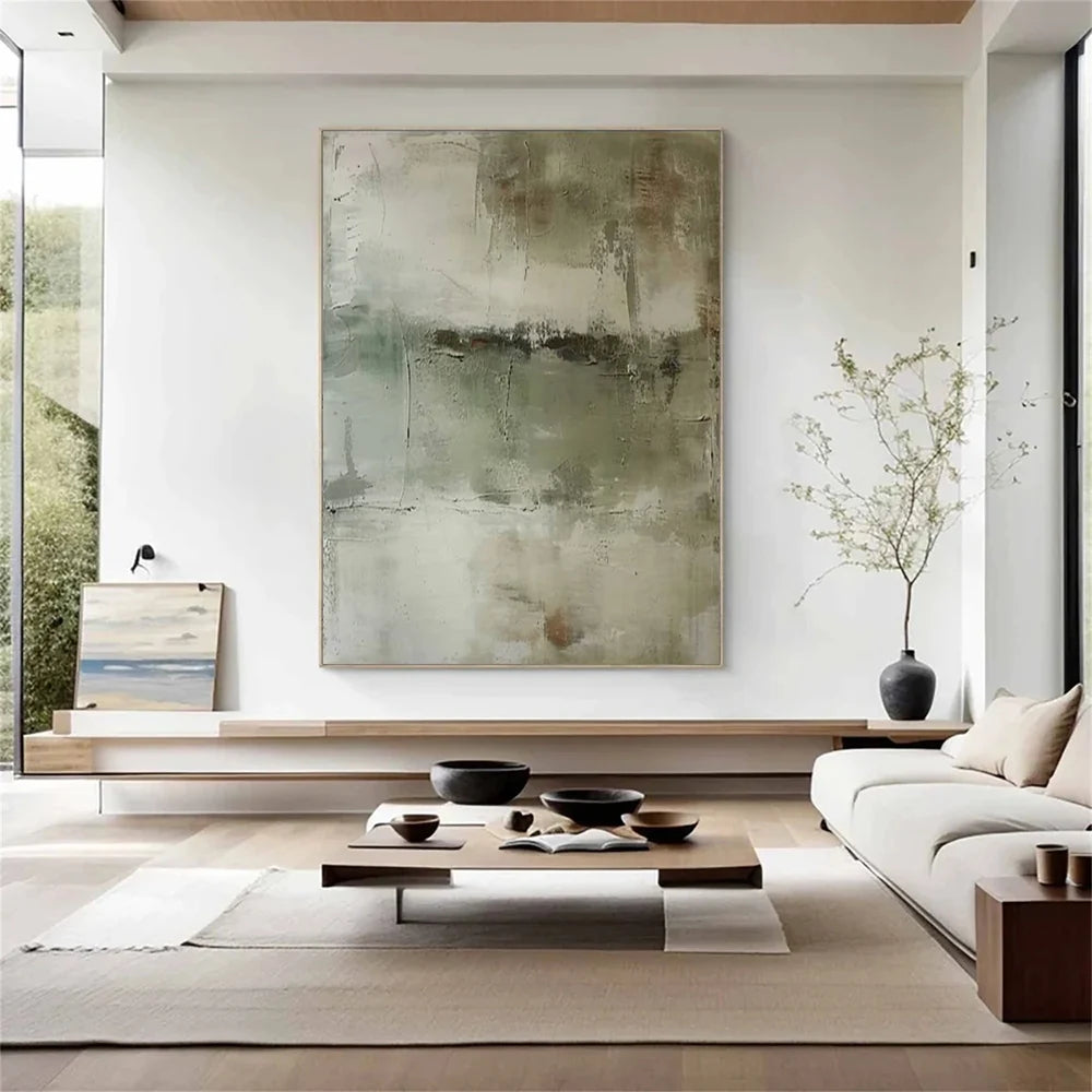 Green Abstract Wall Art #AT073