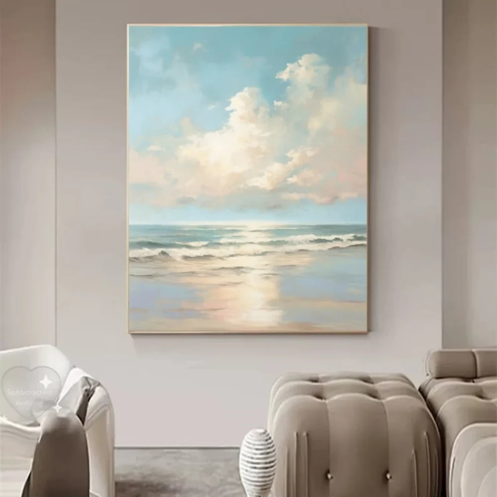 Ocean & Sky Abstract Wall Art #MO061