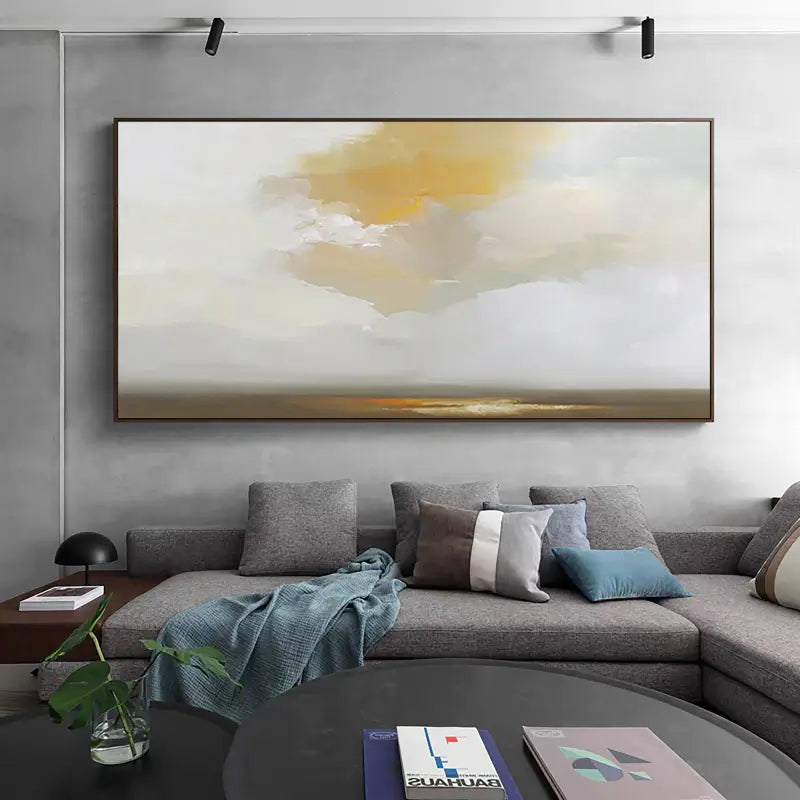 Ocean & Sky Abstract Wall Art #MO071