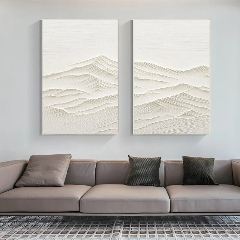 Mountain Textured Wall Art Set of 2 #MS007