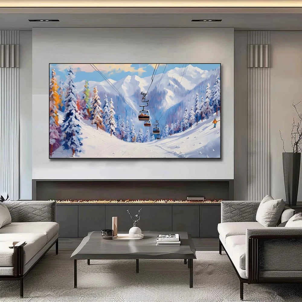 Skiing Sport Art Canvas #PT039