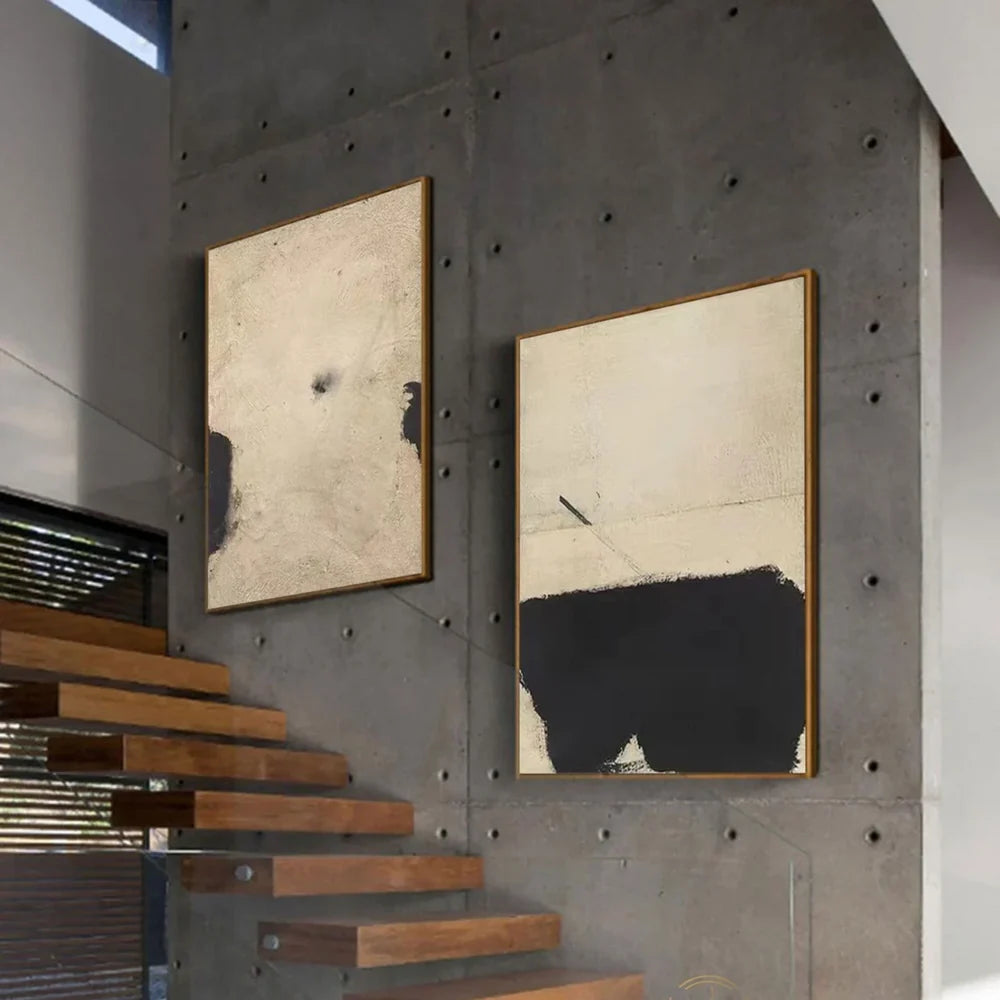 Wabi Sabi Abstract Wall Art Set of 2 #WT053