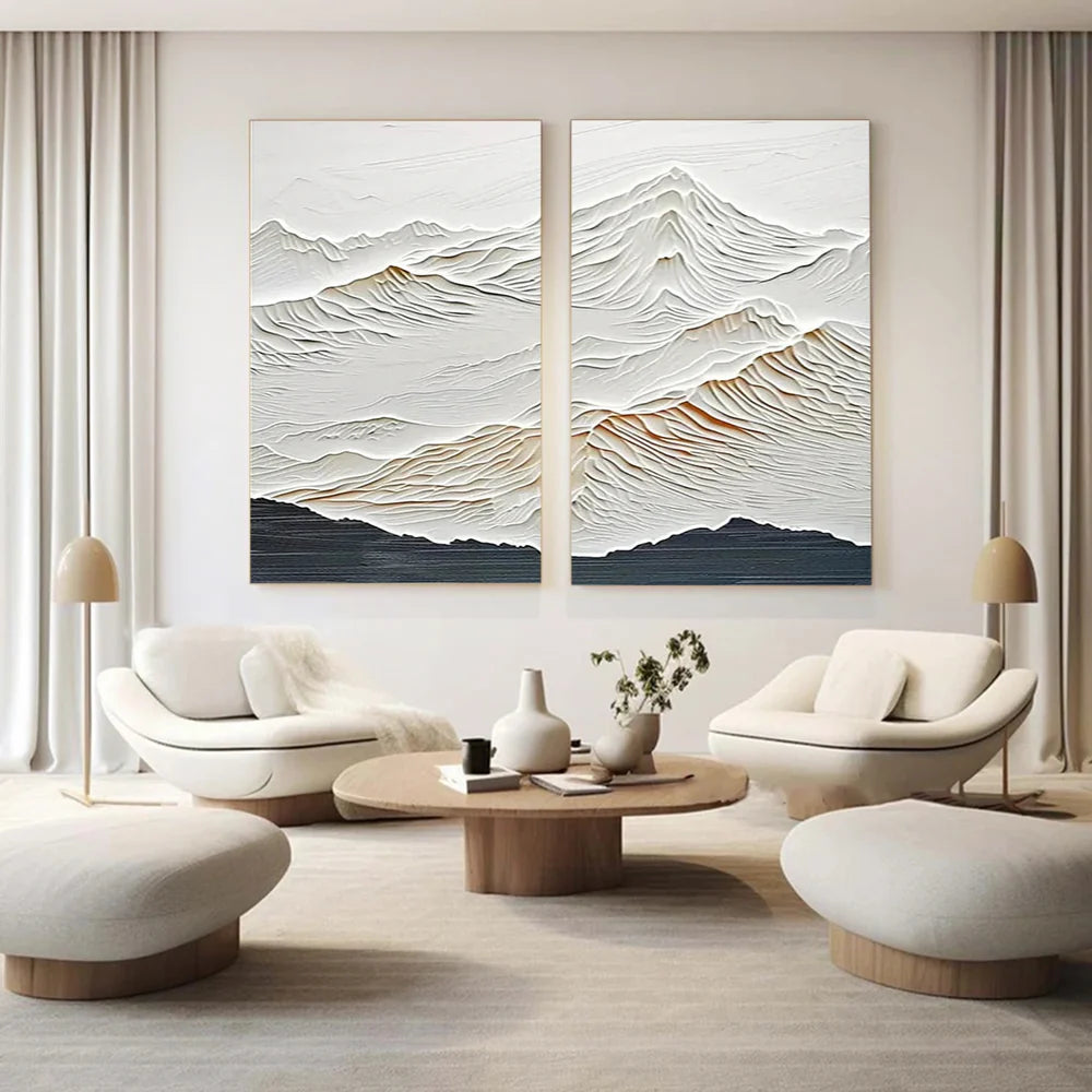 Mountain Textured Wall Art Set of 2 #MS006