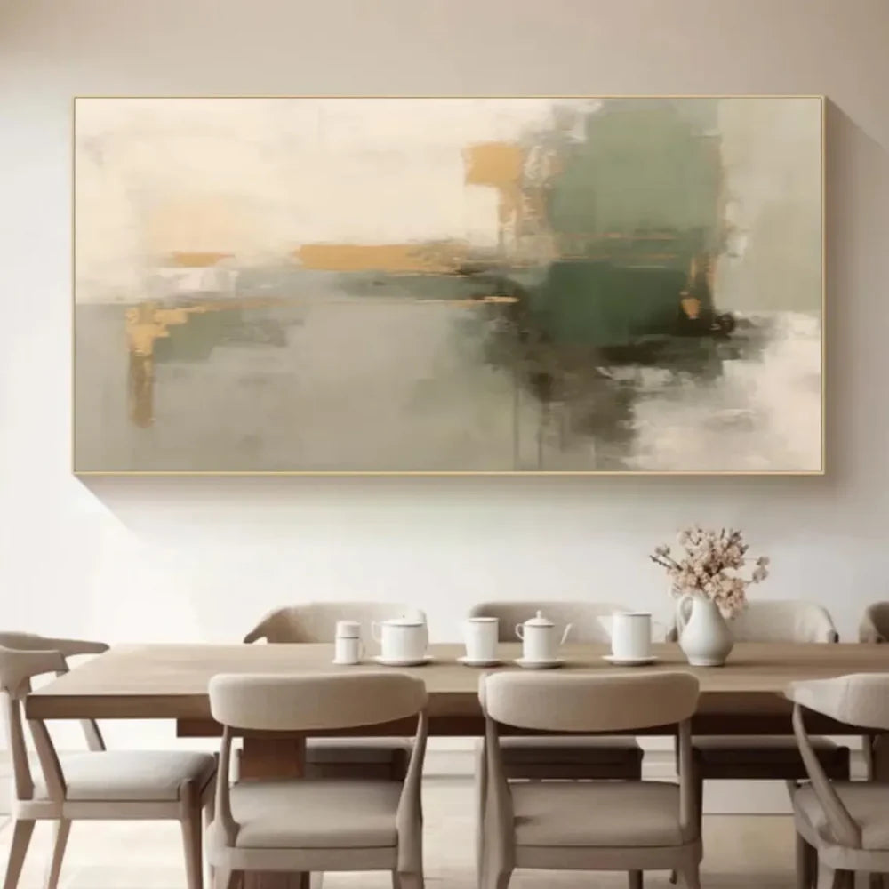 Green Abstract Wall Art #AT127