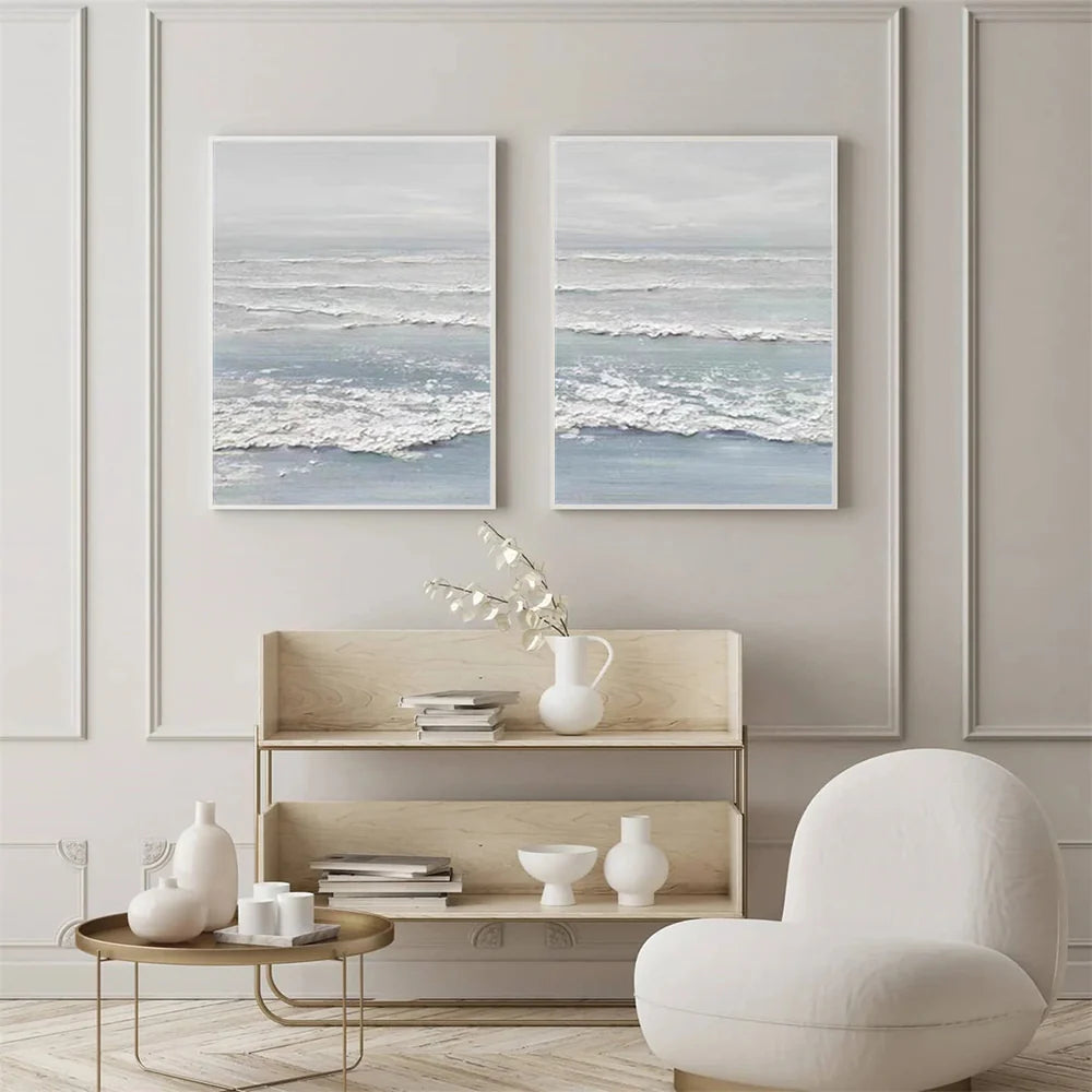 Ocean & Sky Textured Wall Art Set of 2 #MO037