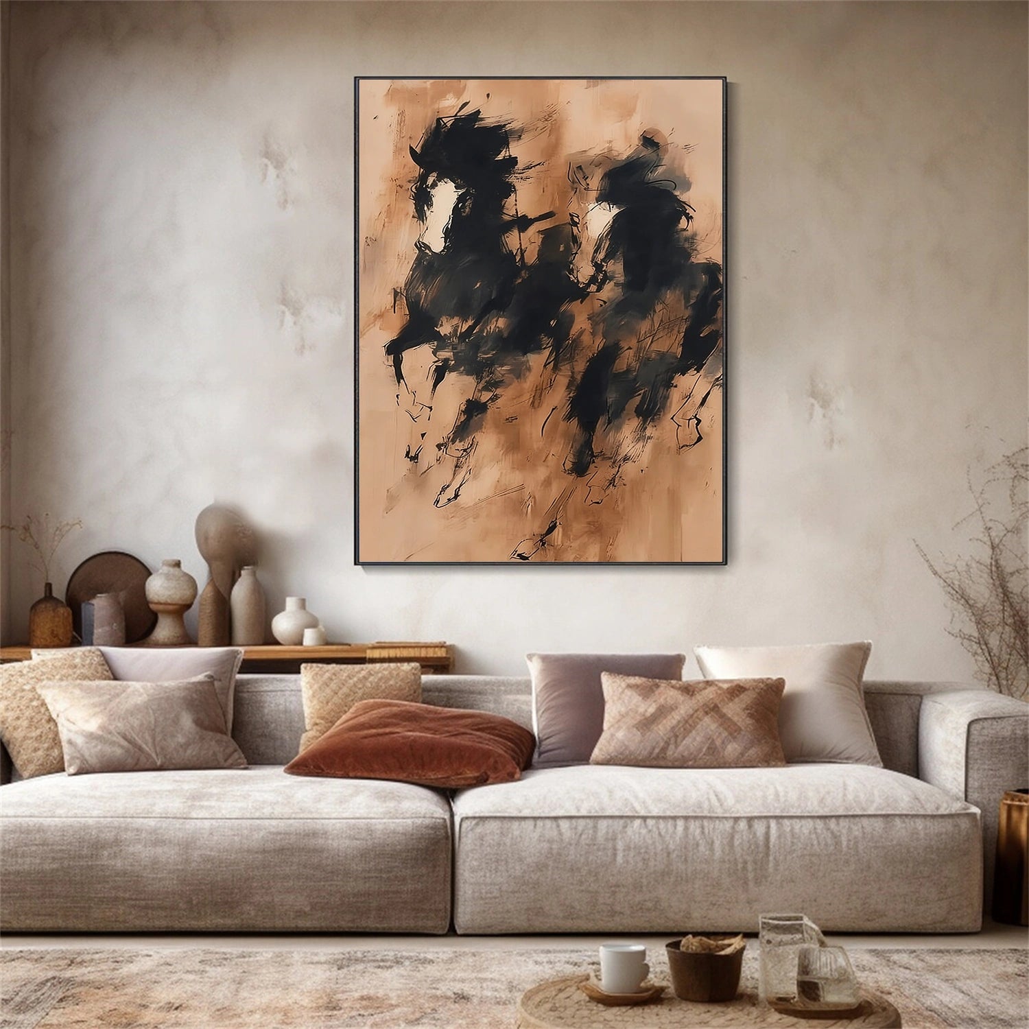 Abstract Horse Animal Wall Art #DL044