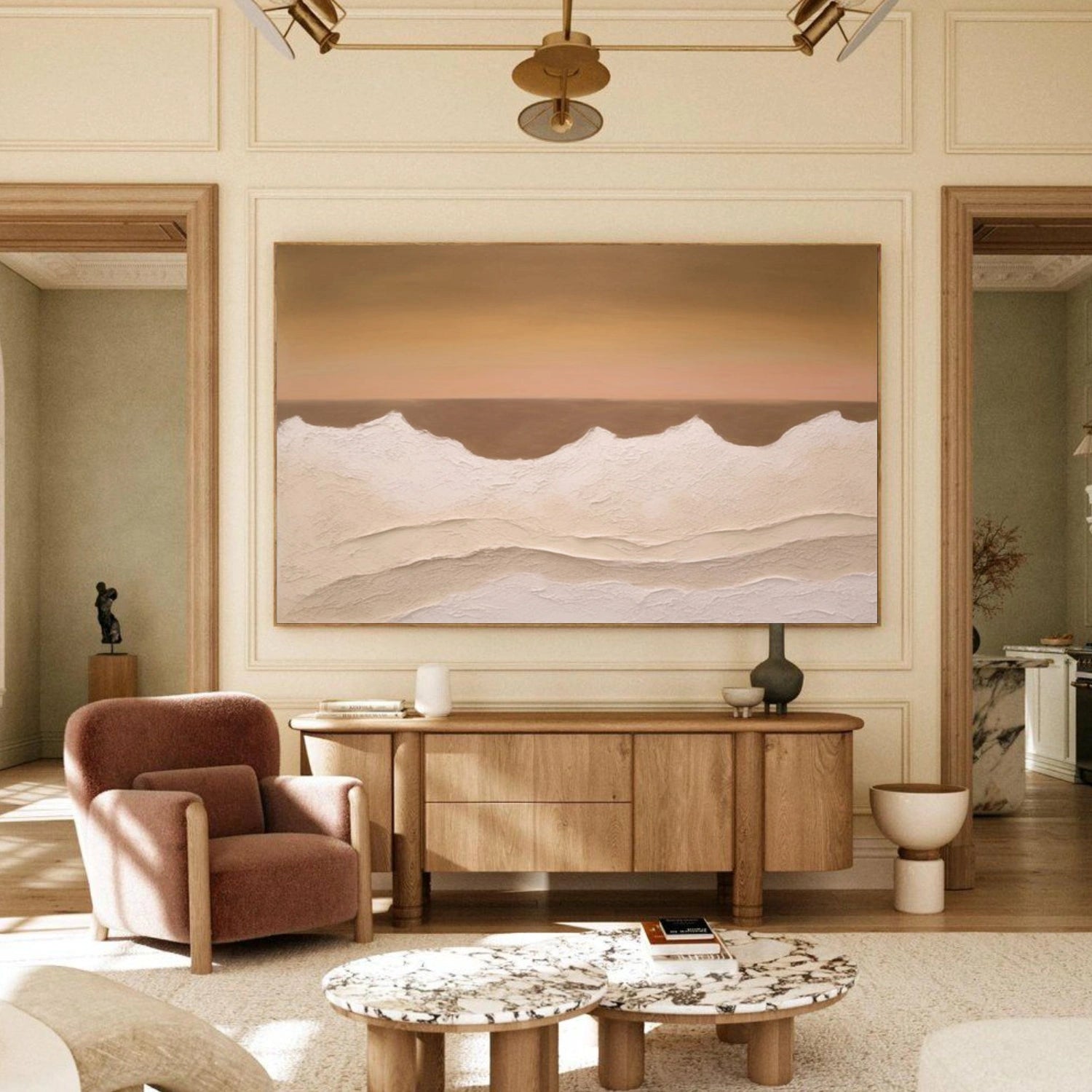 Ocean & Sky Textured Wall Art #MO109