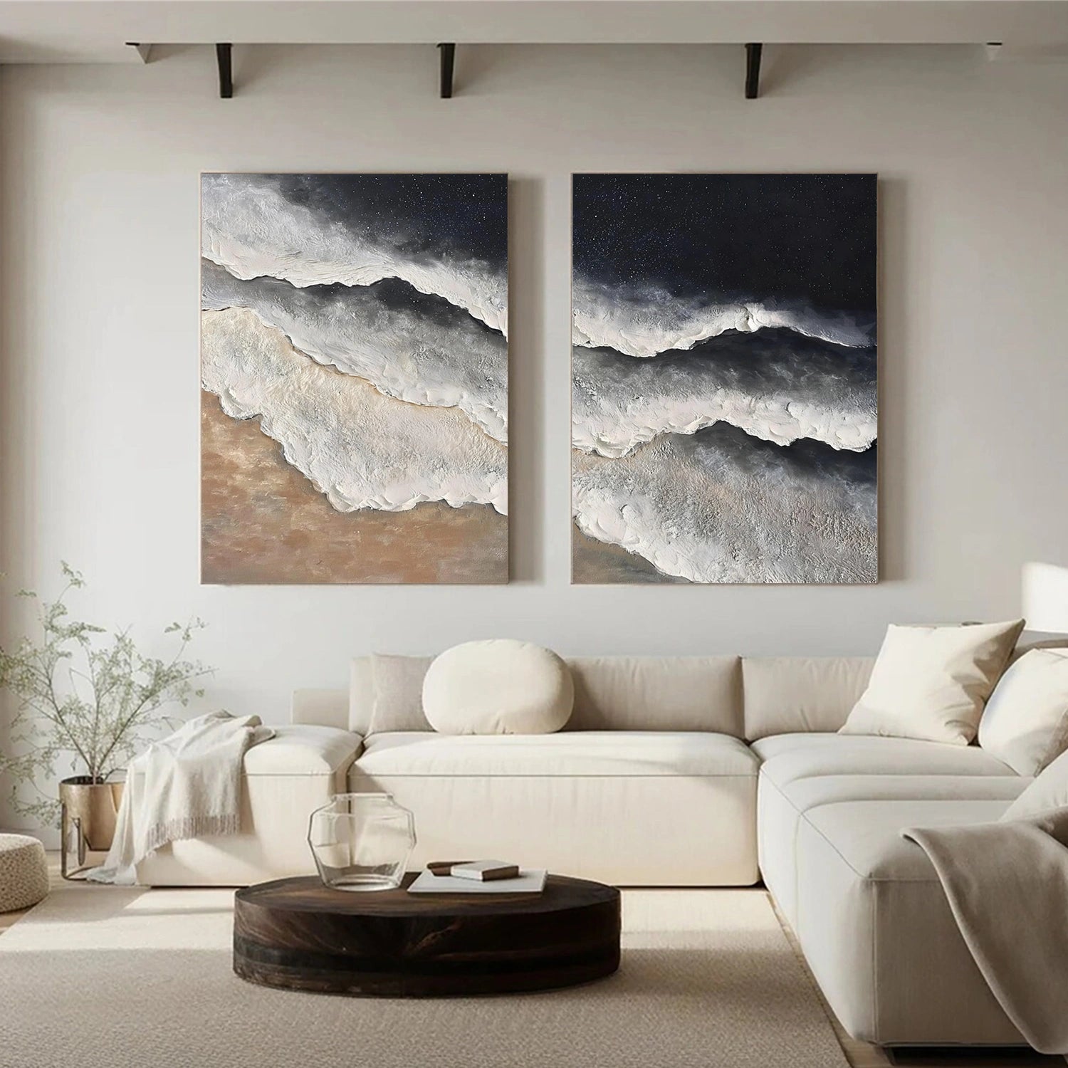 Ocean & Sky Textured Wall Art #MO097