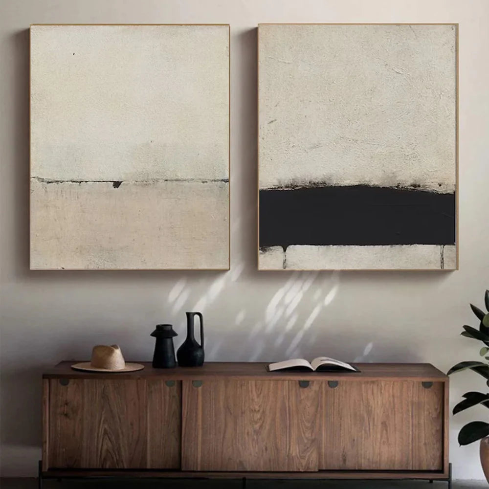 Wabi Sabi Abstract Wall Art Set of 2 #WT051