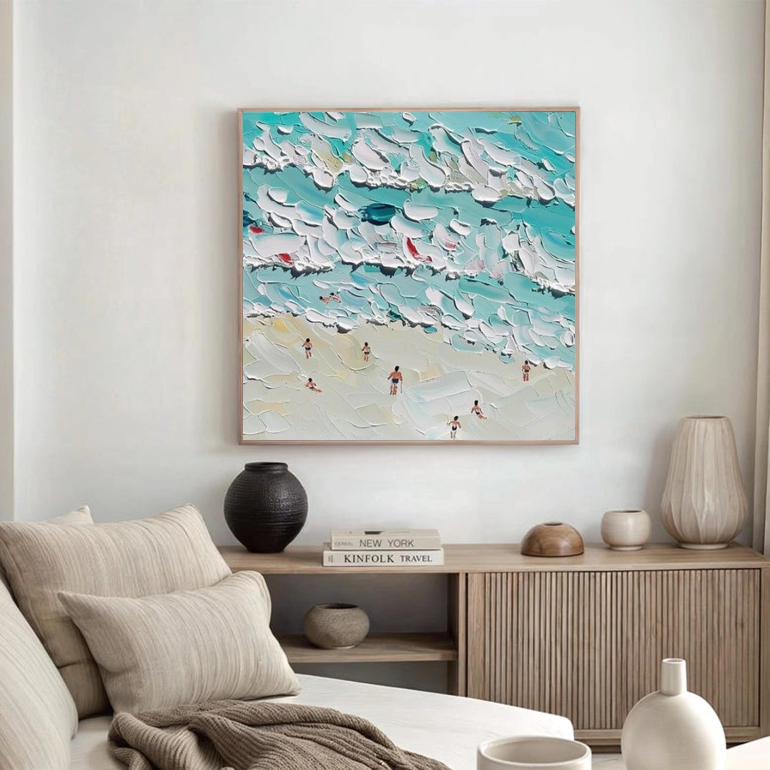 Swimming Sport Art Textured Canvas #PT048