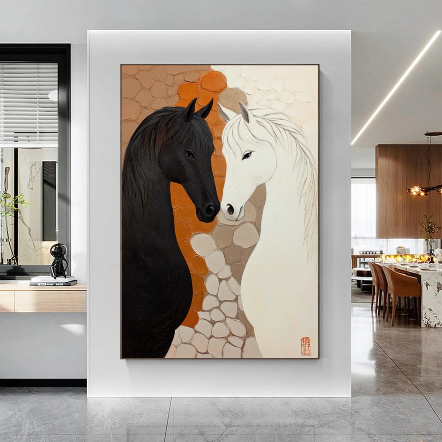 Abstract Horse Animal Wall Art #DL057
