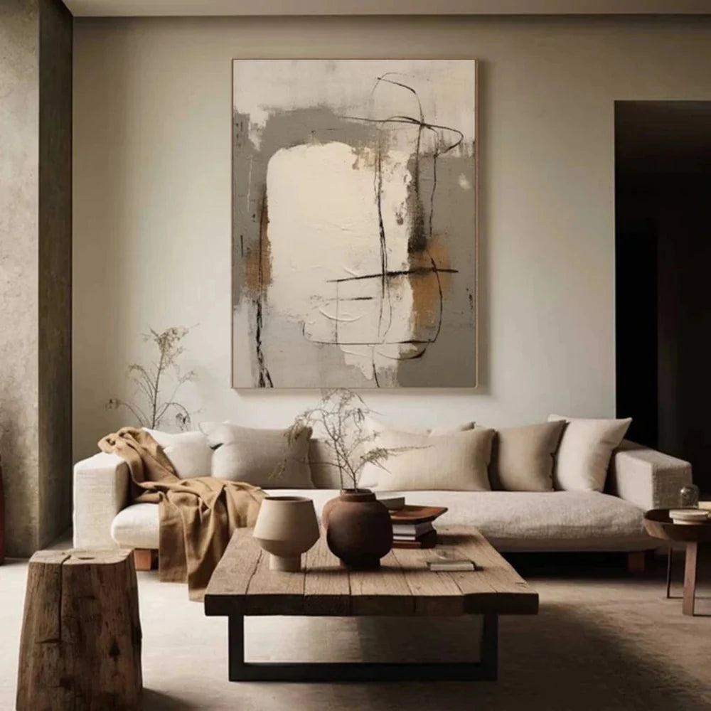 Wabi Sabi Textured Wall Art #WT014