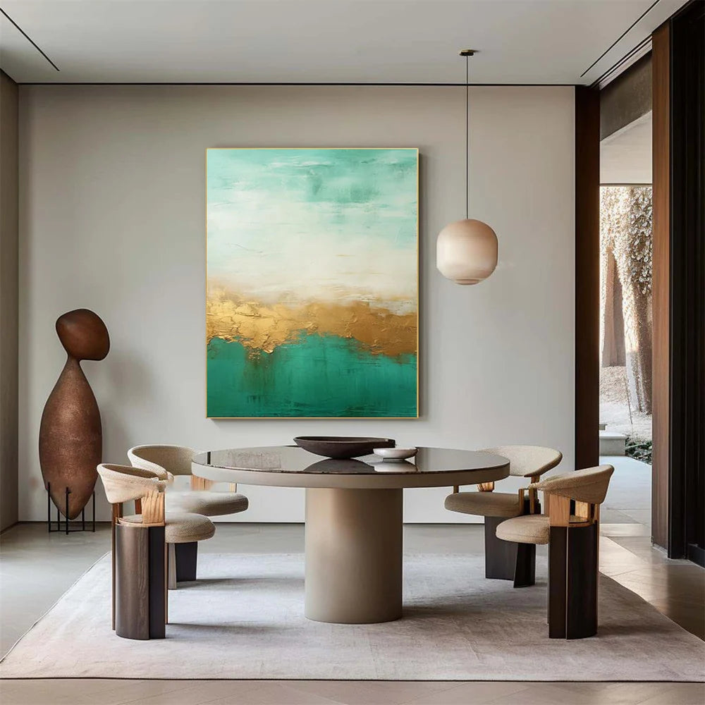 Green Abstract Wall Art #AT033