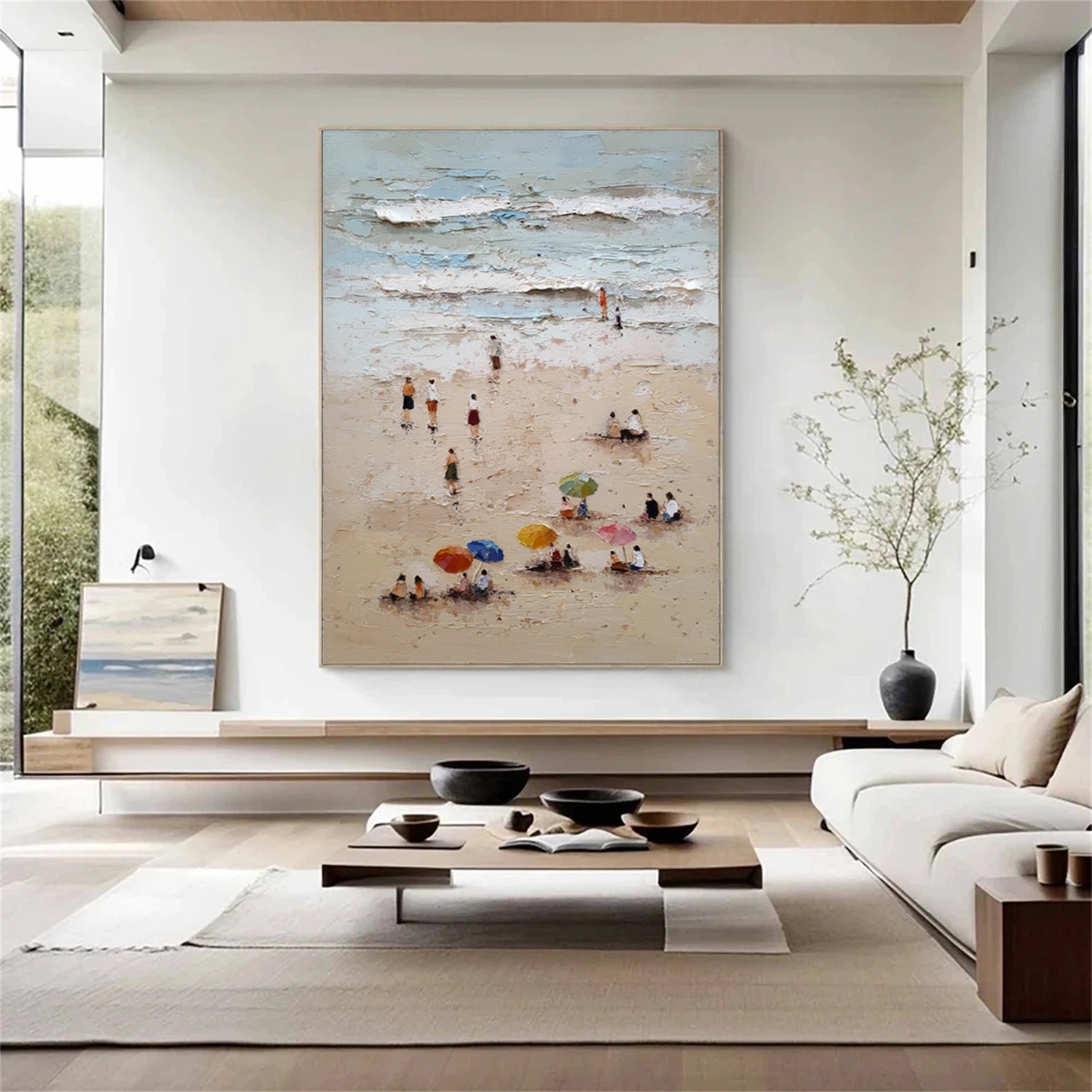 Ocean & Sky Abstract Wall Art #MO110